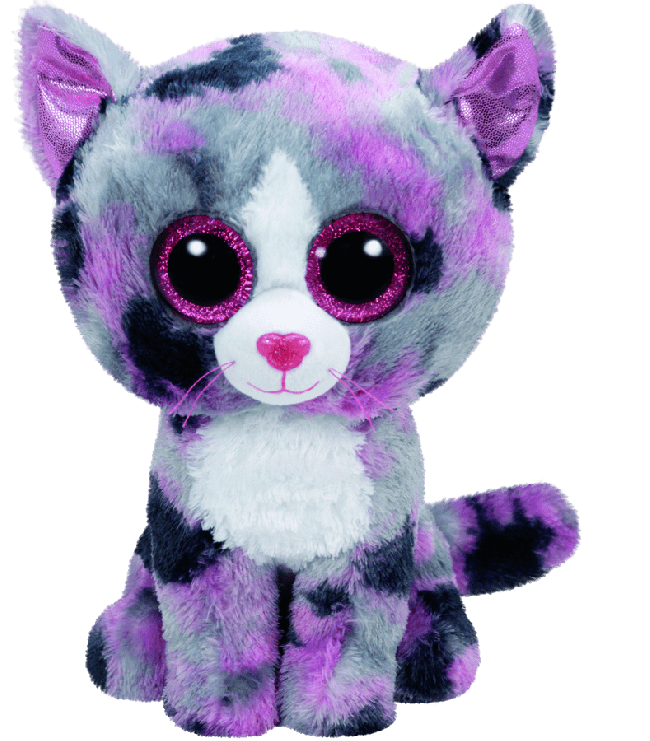 TY BEANIE BOOS LINDI MULTICOLOUR CAT MEDIUM