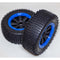 MADMAX COMPLETE ASSEMBLED PIN TIRE/WHEEL SET FOR HPI BAJA 5T/5SC LOSI 5IVE/DBXL KRAKEN VEKTA5 - BLUE BEADLOCKS