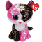 TY BEANIE BOOS FLIPPBLES MALIBU PINK AND BLACK CAT REGULAR