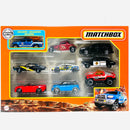 MATCHBOX 9 PACK WITH EXCLUSIVE TACOMA LIFE GUARD CAR
