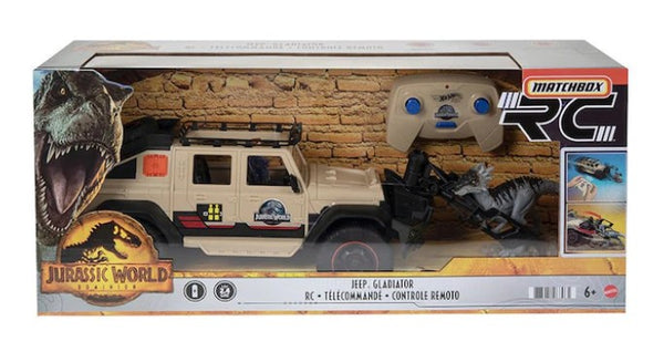 MATCHBOX RC JURASSIC WORLD JEEP GLADIATOR REMOTE CONTROL CAR