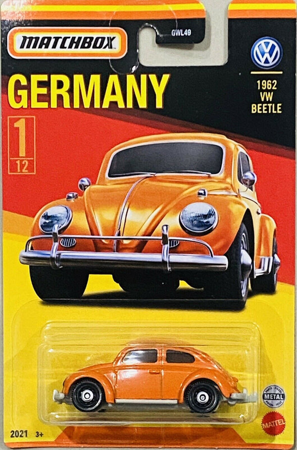 MATCHBOX GWL52 BEST OF GERMANY 1962 VOLKSWAGEN BEETLE #1 OF 12