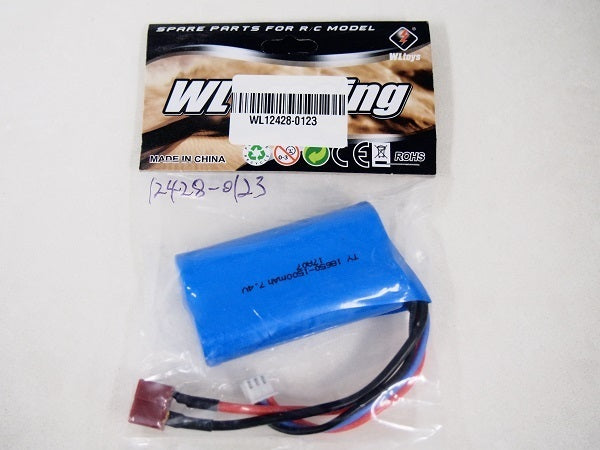 WL TOYS 12428-0123 7.4V 1500MAH BATTERY TO SUIT WL12428 WITH DEANS PLUG