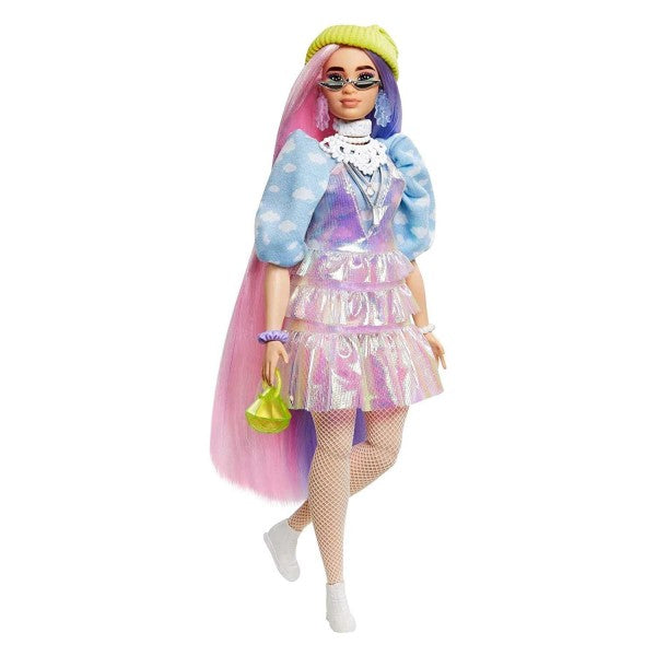 BARBIE FASHIONISTA EXTRA 2 WITH PINK AND PURPLE HAIR