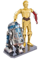 METAL EARTH MMG276 STAR WARS R2-D2 AND C-3PO 3D METAL MODEL KIT GIFT BOX SET