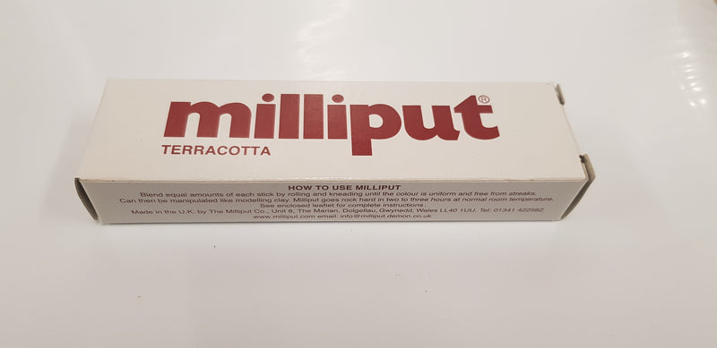 MILLIPUT TERRACOTTA 2 PART EPOXY PUTTY 4 OZ