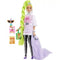 BARBIE FASHIONISTA EXTRA DELUXE DOLL #11 WITH FLUORO GREEN HAIR AND PET