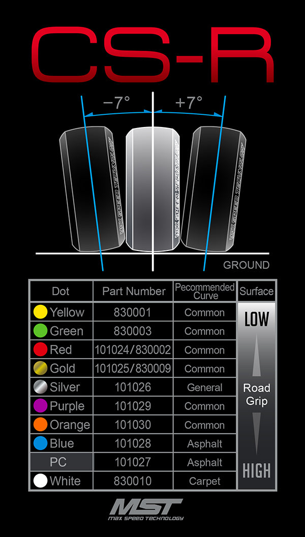 MST 101024 CS-R TIRE SOFT DRIFT TYRES 4 PACK