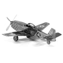 METAL EARTH MMS003 AIRCRAFT NORTH AMERICAN P-51 MUSTANG FIGHTER 3D METAL MODEL KIT