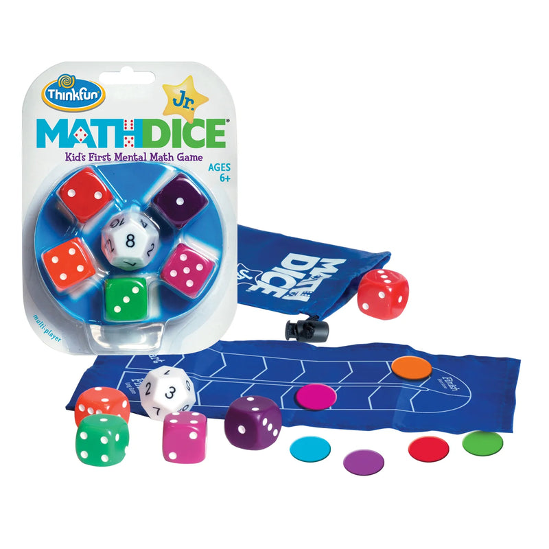 THINKFUN JR MATH DICE KIDS FIRST MENTAL MATH GAME