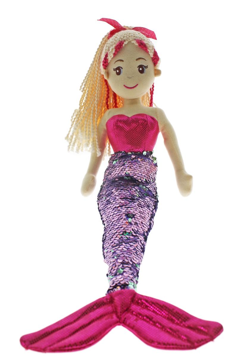 COTTON CANDY 45CM MOANA BLONDE AND DARK PINK HAIR MERMAID