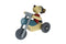 ELEGANTER NG23549 RETRO MD WOODEN MOTORCYCLE WITH CUTE DOG RIDER
