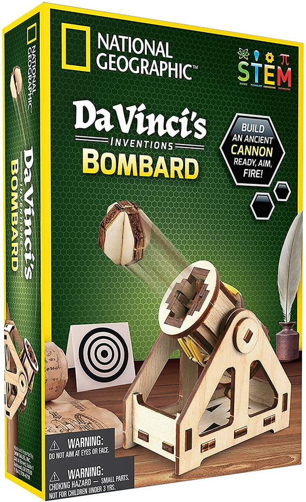 NATIONAL GEOGRAPHIC STEM DA VINCIS INVENTIONS BOMBARD SCIENCE KIT