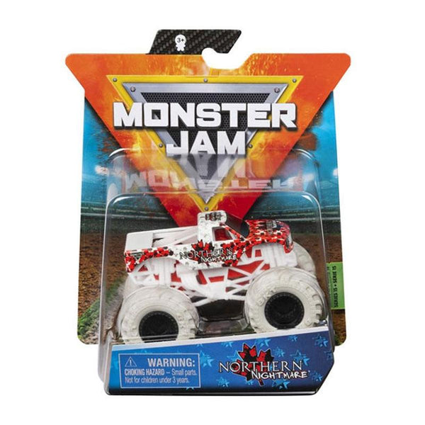 SPIN MASTER MONSTER JAM 1:64 NORTHERN NIGHTMARE TRUE METAL SERIES 15 VEHICLE