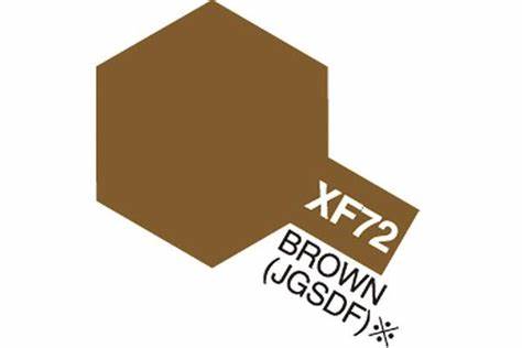 TAMIYA XF-72 ACRYLIC BROWN JGSDF PAINT 10ML