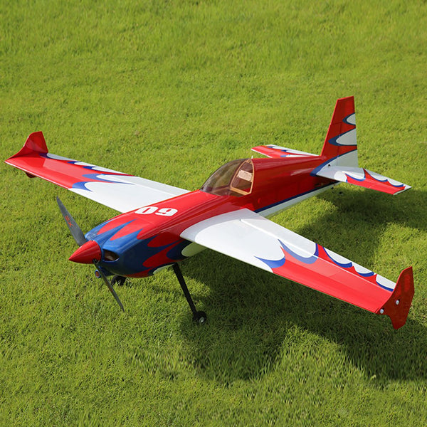 OMPHOBBY AJ AIRCRAFT TSTORM 60 INCH WINGSPAN EDGE 540 AEROBATIC BALSA MODEL PLANE RED ALMOST READY TO FLY