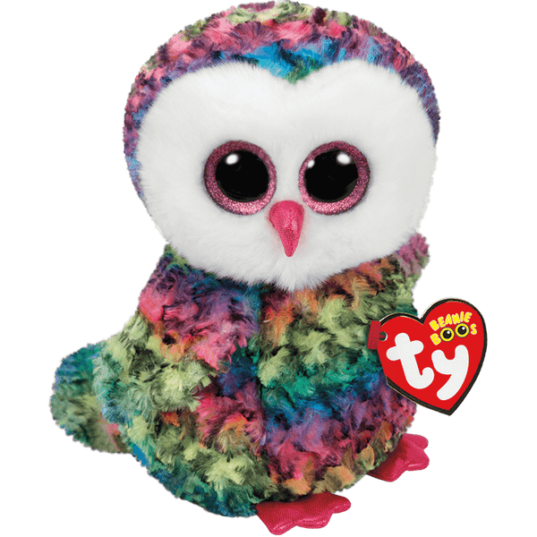 TY BEANIE BOOS OWEN MULTICOLOUR OWL REGULAR