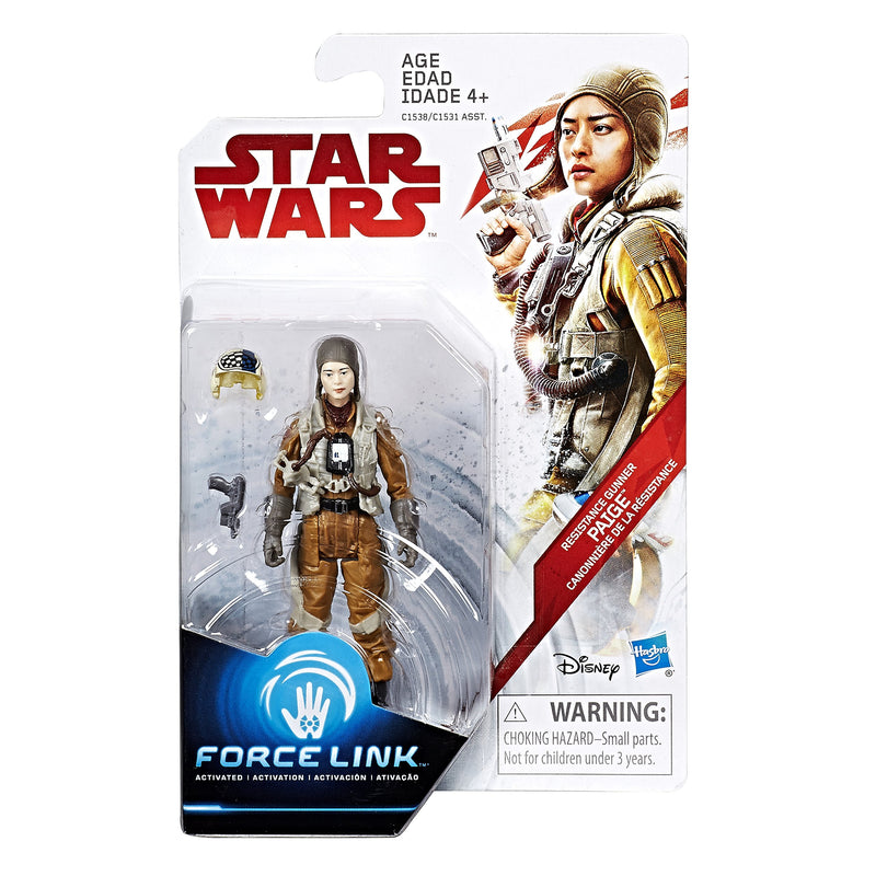 HASBRO STAR WARS RESISTANCE GUNNER PAIGE FIGURE FORCE LINK ACTIVATED