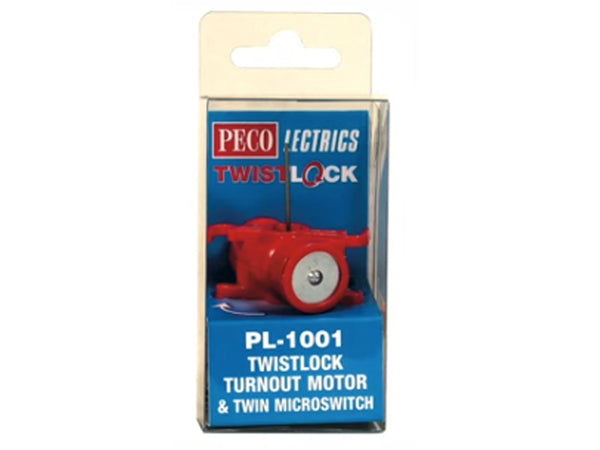 PECO PL1001 TWISTLOCK TURNOUT MOTOR AND TWIN SWITCH