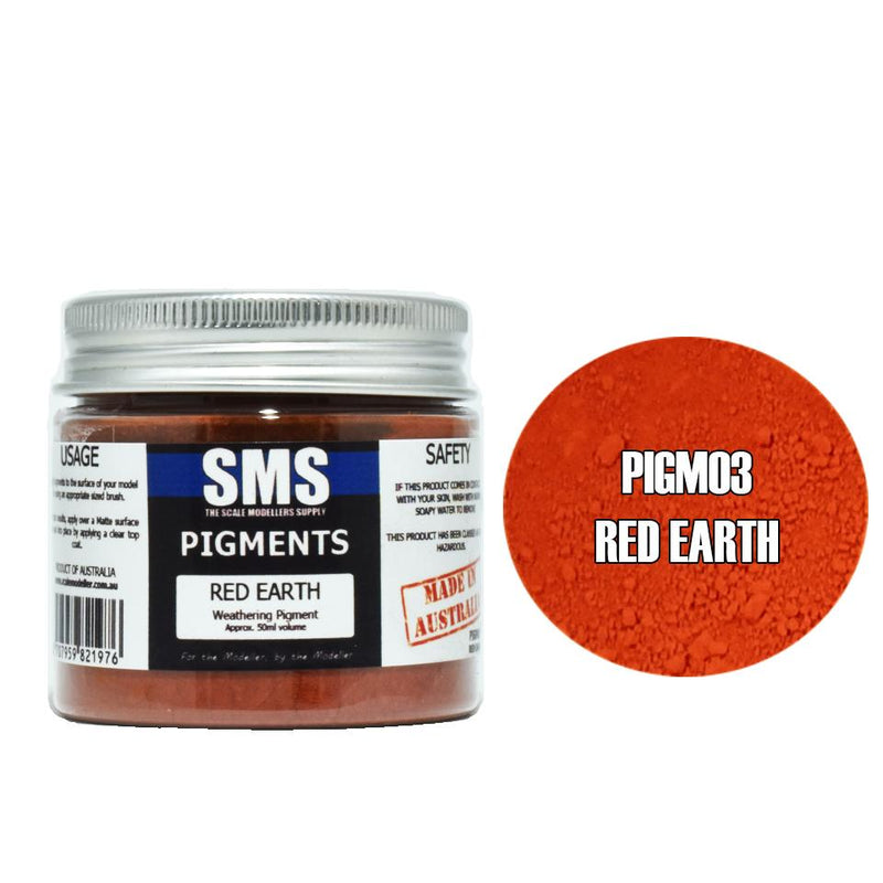 SMS PIGM03 PIGMENT RED EARTH 50ML