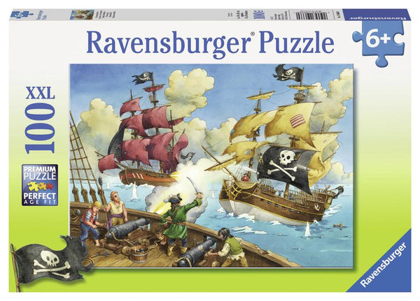 RAVENSBURGER 106660 PIRATE BATTLE 100PC XXL JIGSAW PUZZLE