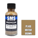 SMS PL149 BRITISH BROWN SCC2 PREMIUM ACRYLIC LACQUER FLAT PAINT 30ML