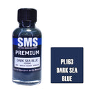 SMS PL163 DARK SEA BLUE FS25042 PREMIUM ACRYLIC LACQUER SEMI GLOSS PAINT 30ML