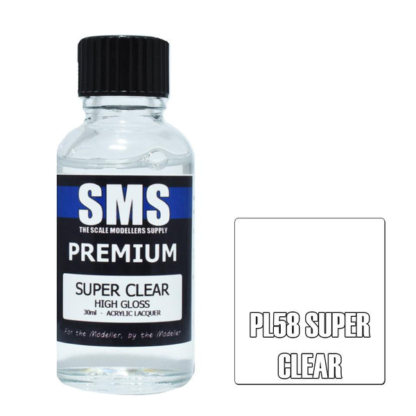 SMS PL58 SUPER CLEAR PREMIUM ACRYLIC LACQUER PAINT 30ML