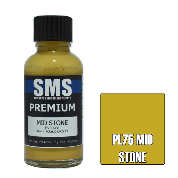 SMS PL75 MID STONE FS30266 PREMIUM ACRYLIC LACQUER FLAT PAINT 30ML