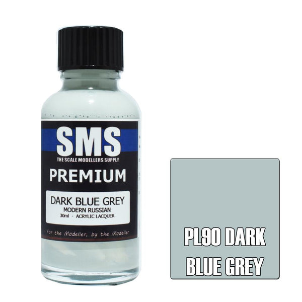 SMS PL90 DARK BLUE GREY MODERN RUSSIAN PREMIUM ACRYLIC LACQUER FLAT PAINT 30ML