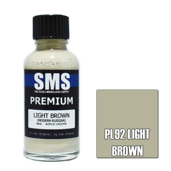 SMS PL92 LIGHT BROWN MODERN RUSSIAN PREMIUM ACRYLIC LACQUER FLAT PAINT 30ML