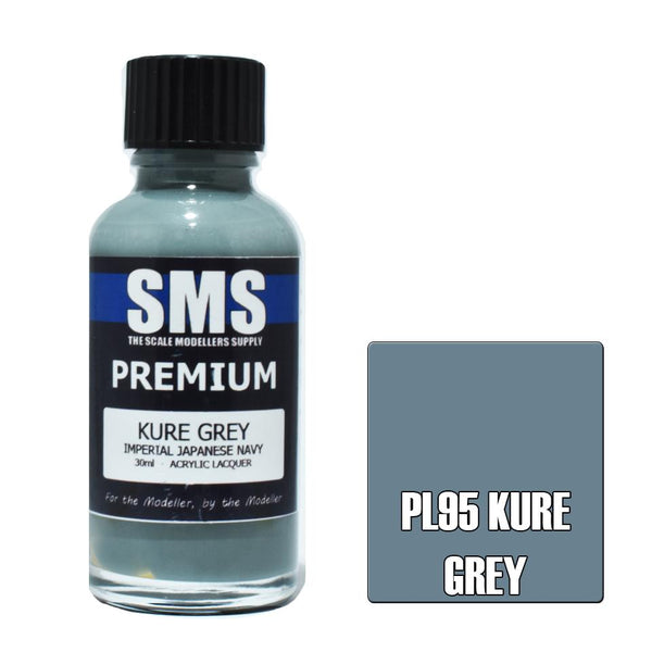 SMS PL95 KURE GREY IMPERIAL JAPANESE NAVY PREMIUM ACRYLIC LACQUER PAINT 30ML