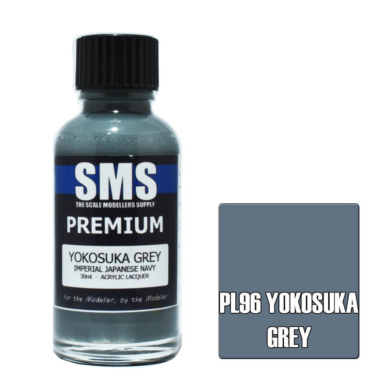 SMS PL96 YOKOSUKA GREY IMPERIAL JAPANESE NAVY PREMIUM ACRYLIC LACQUER PAINT 30ML