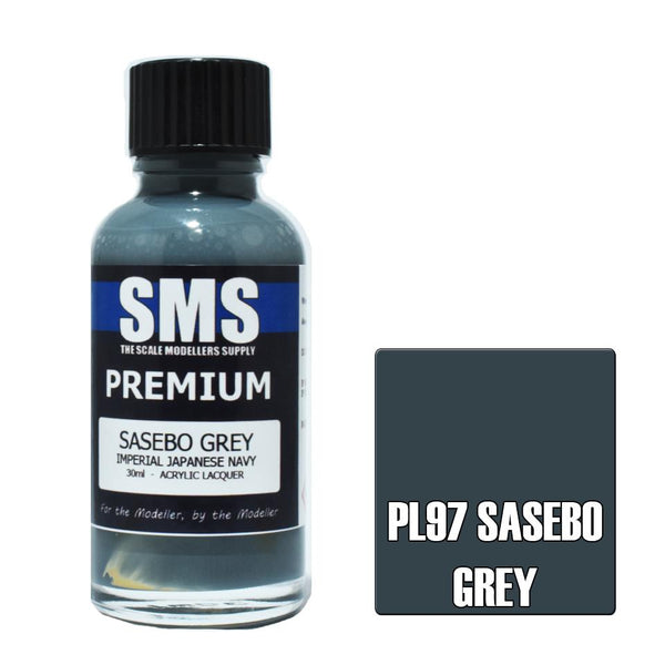 SMS PL97 SASEBO GREY IMPERIAL JAPANESE NAVY PREMIUM ACRYLIC LACQUER PAINT 30ML