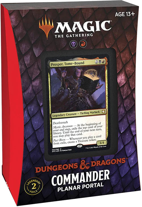 MAGIC THE GATHERING DUNGEONS & DRAGONS  ADVENTURES IN THE FORGOTTEN RELMS - COMMANDER PLANAR PORTAL