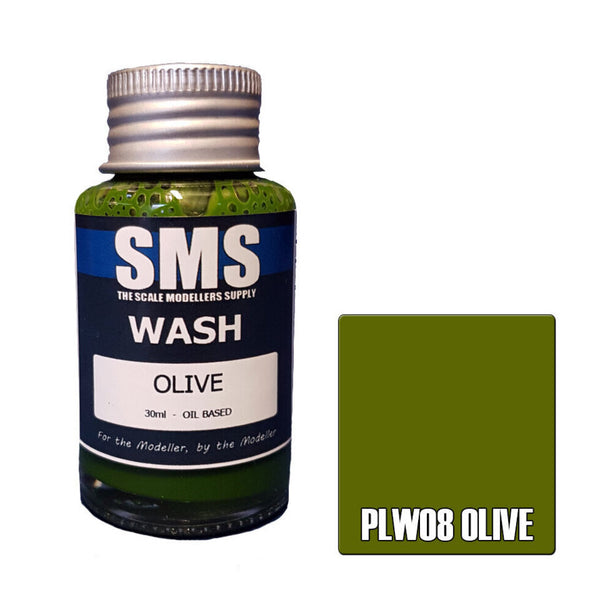 SMS PAINTS PLW08 WEATHERING WASH OLIVE 30ML
