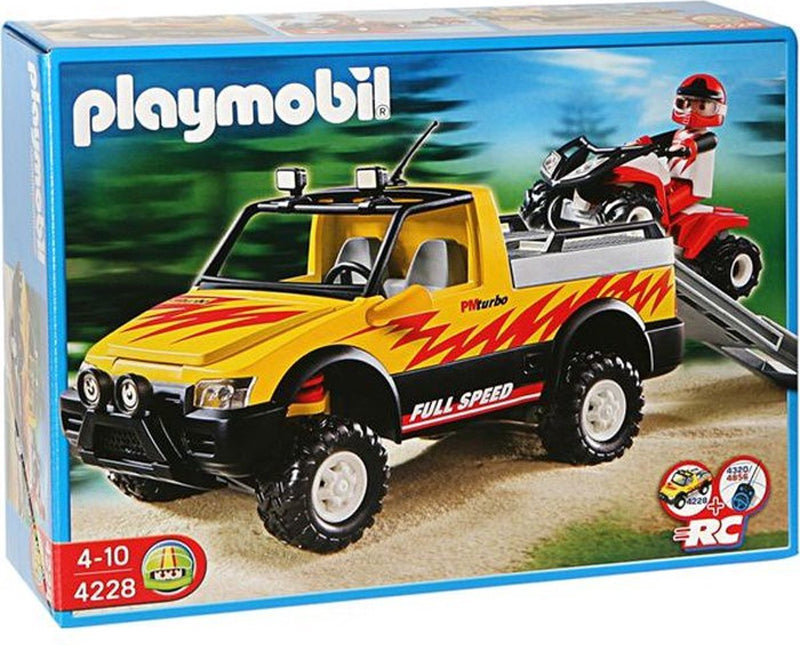 PLAYMOBIL 4228 CITY LIFE PICK-UP TRUCK WITH QUAD