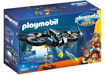 PLAYMOBIL THE MOVIE ROBITRON WITH DRONE 18PC