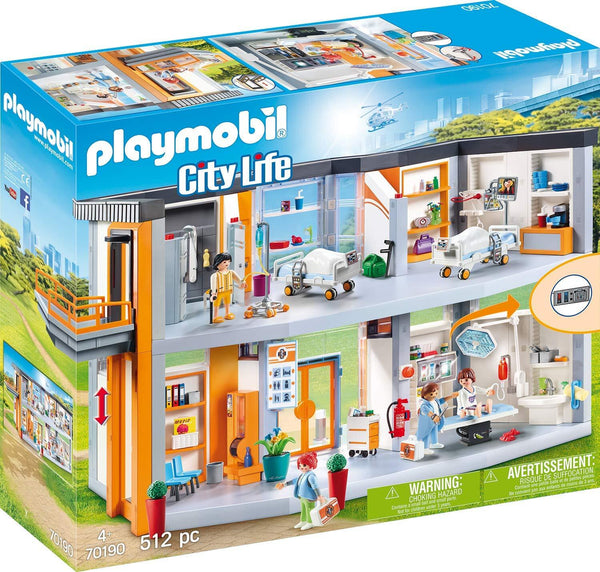 PLAYMOBIL 70190 CITY LIFE LARGE HOSPITAL 514PC