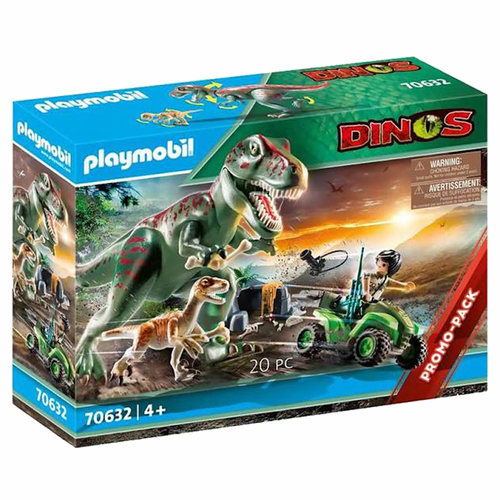 PLAYMOBIL 70632 EXPLORER QUAD WITH T-REX DINOS PROMO PACK 20PC