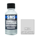 SMS PMT04 SUPER SILVER METALLIC ACRYLIC LACQUER PAINT 30ML