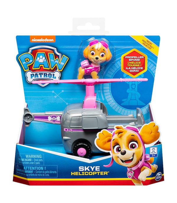 PAW PATROL BASIC VEHICLE WITH PUP - SKYE HELICOPTER