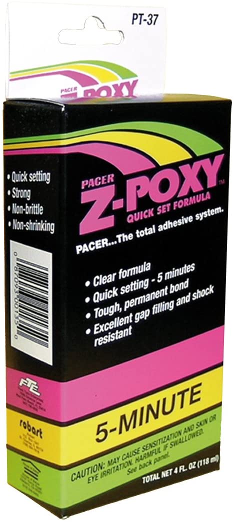 ZAP PT-37 Z-POXY EPOXY ADHESIVE 5 MINUTE 4OZ 118ML