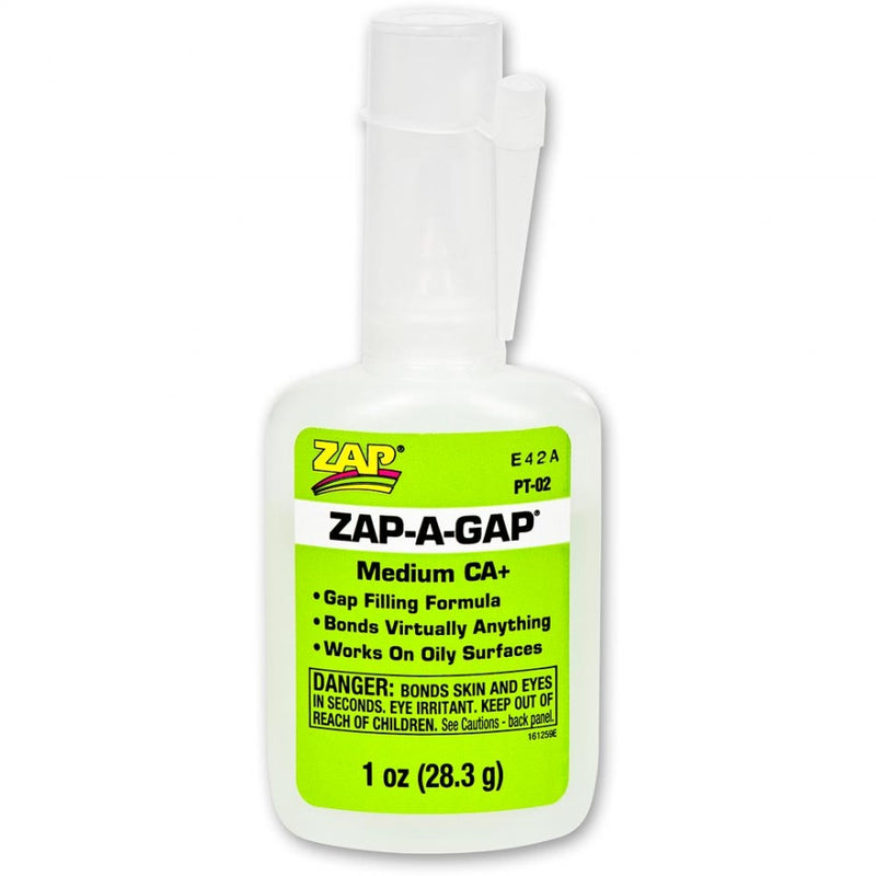 ZAP PT-02 GAP FILLING MEDIUM 1OZ GREEN SUPER GLUE