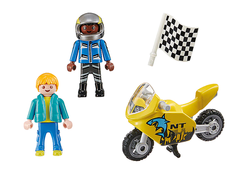 PLAYMOBIL 70380 BOYS WITH MOTORCYCLE