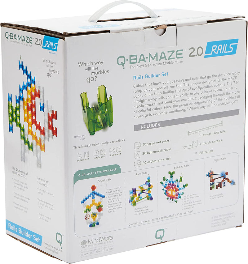 MINDWARE Q-BA-MAZE 2.0 RAILS BUILDER SET 114PC