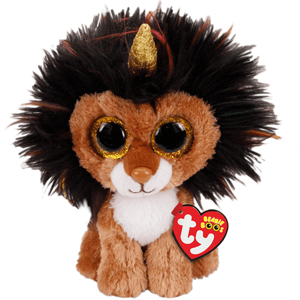 TY BEANIE BOOS RAMSEY LION WITH HORN REGULAR