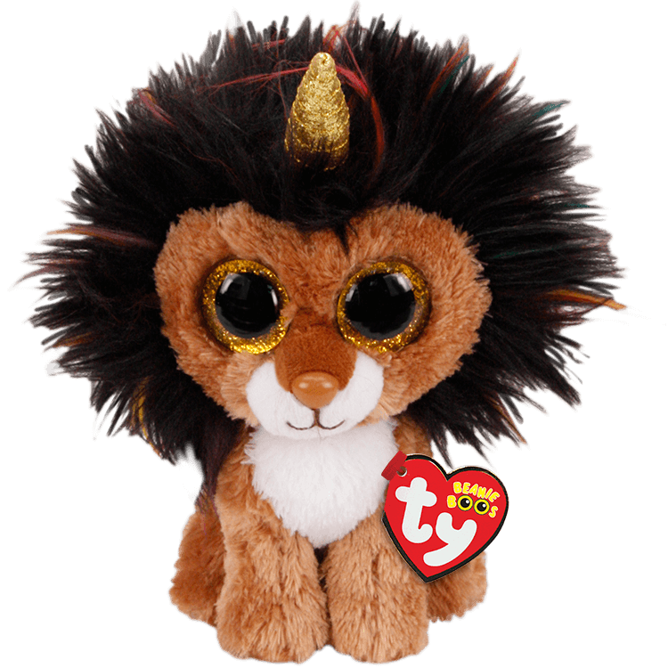 TY BEANIE BOOS RAMSEY LION WITH HORN REGULAR