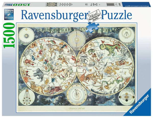 RAVENBURGER 163816 WORLD MAP 1594 1500PC JIGSAW PUZZLE