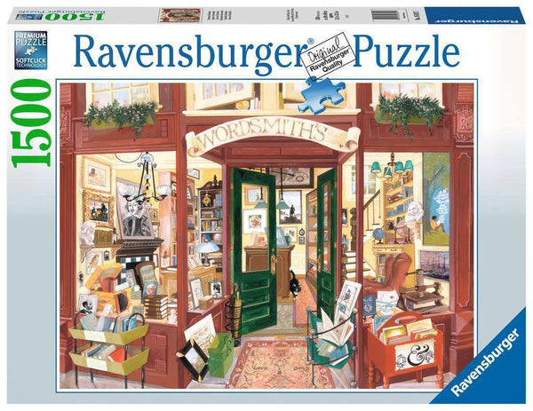 RAVENBURGER 168217 WORDSMITHS BOOKSHOP 1500PC JIGSAW PUZZLE